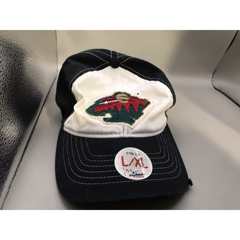Minnesota Wild Hat Cap NWT Distressed Reebok Old Beach‎